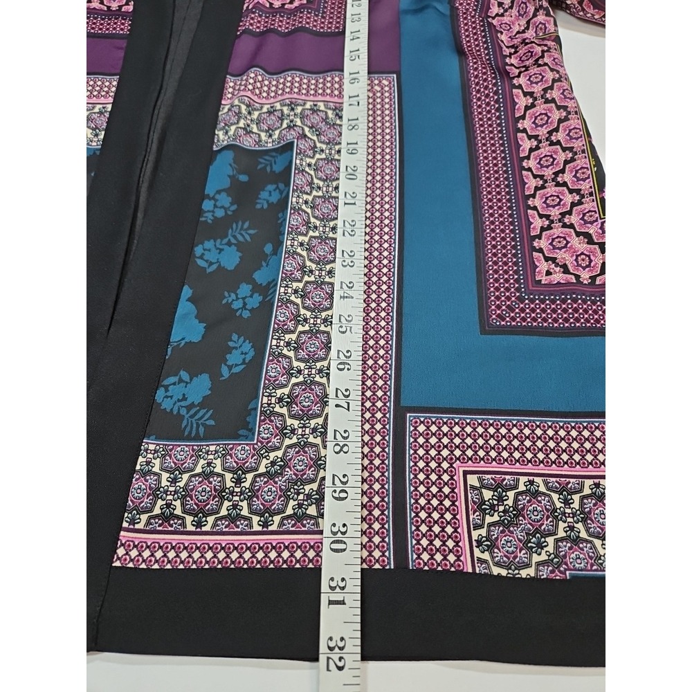 Chicos‎ Womens Patchwork Open Front Multicolor Cardigan Size 4 (XXL) NWT - Picture 9 of 9
